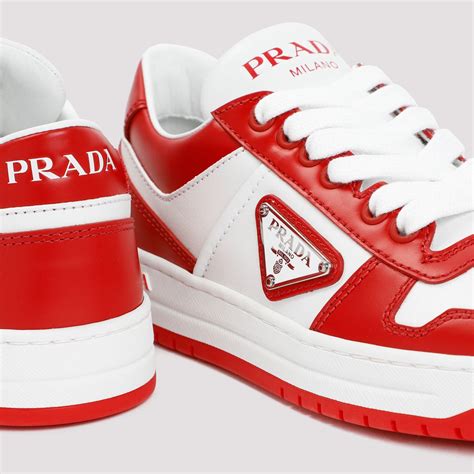 red prada sneakers|prada red sole shoes.